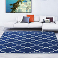 Contemporary Modern Blue Area Rug